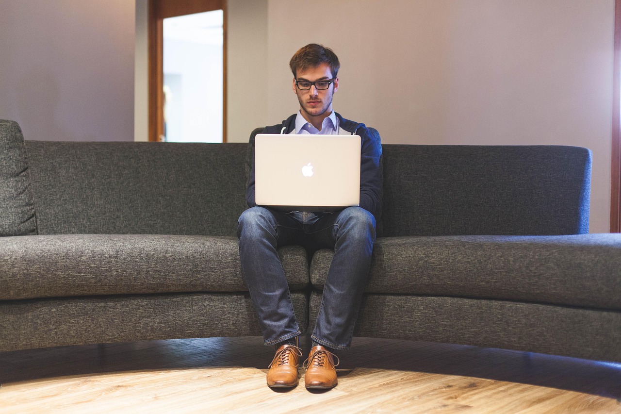 Man, laptop, businessman — Unlock Lightning-Fast Typing with Sogou Pinyin: Step-by-Step